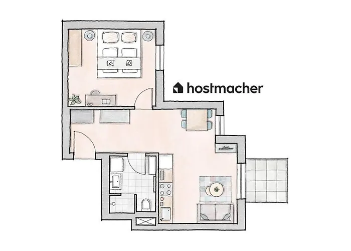 Apartament Hm • Sleek 1br With Balcony Wiedeń